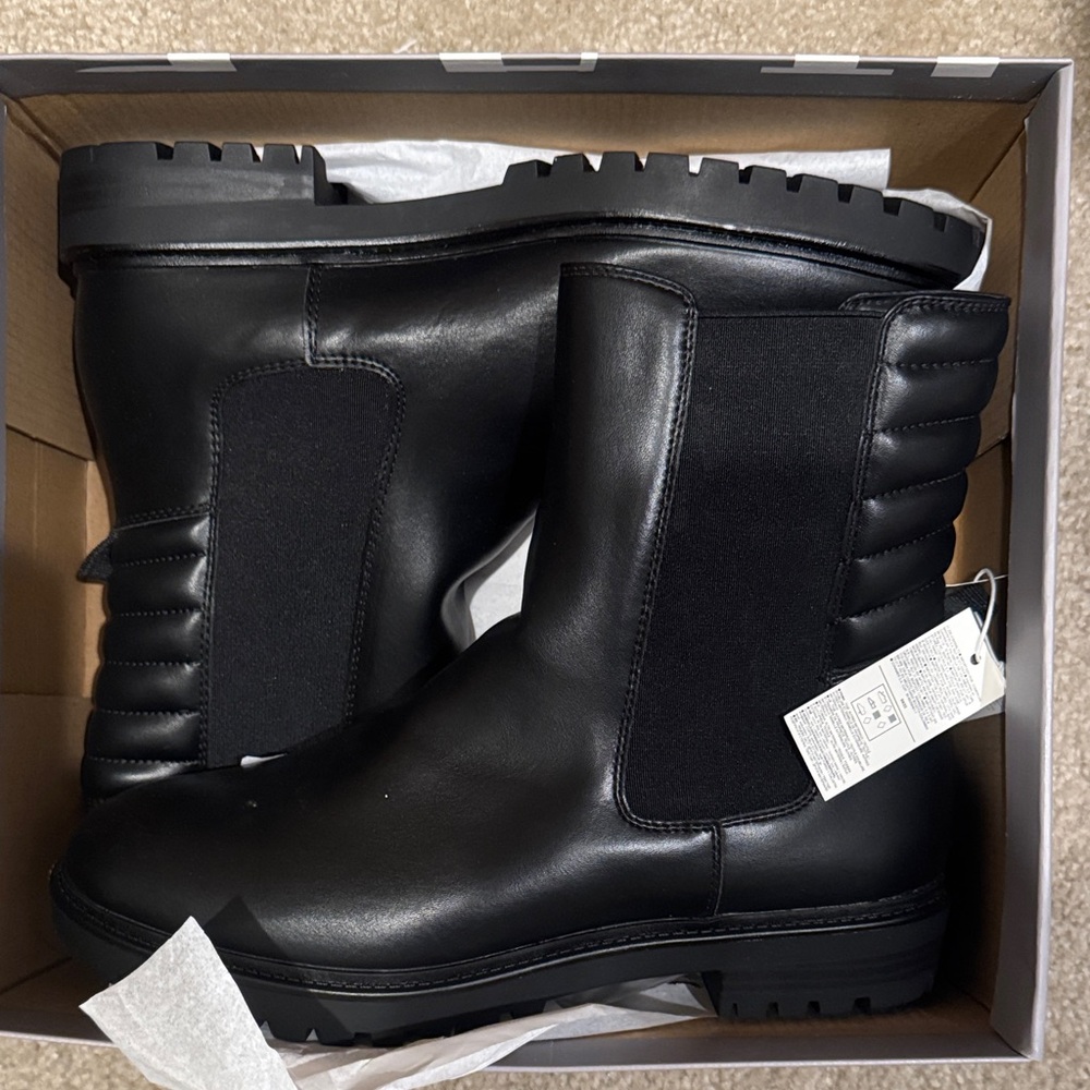 Black Vegan Leather Women’s Boots